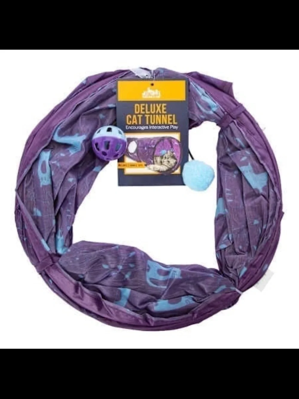 Deluxe Purple Cat Tunnel with Toys